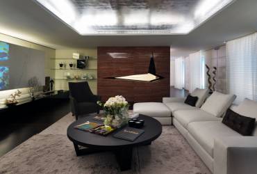 Le Provencale Residences. Luxury living room. 