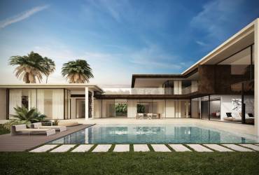 Villa Salma. Contemporary exterior. Impressive swimming pool.