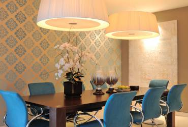 luxury dining room, contemporary interior design