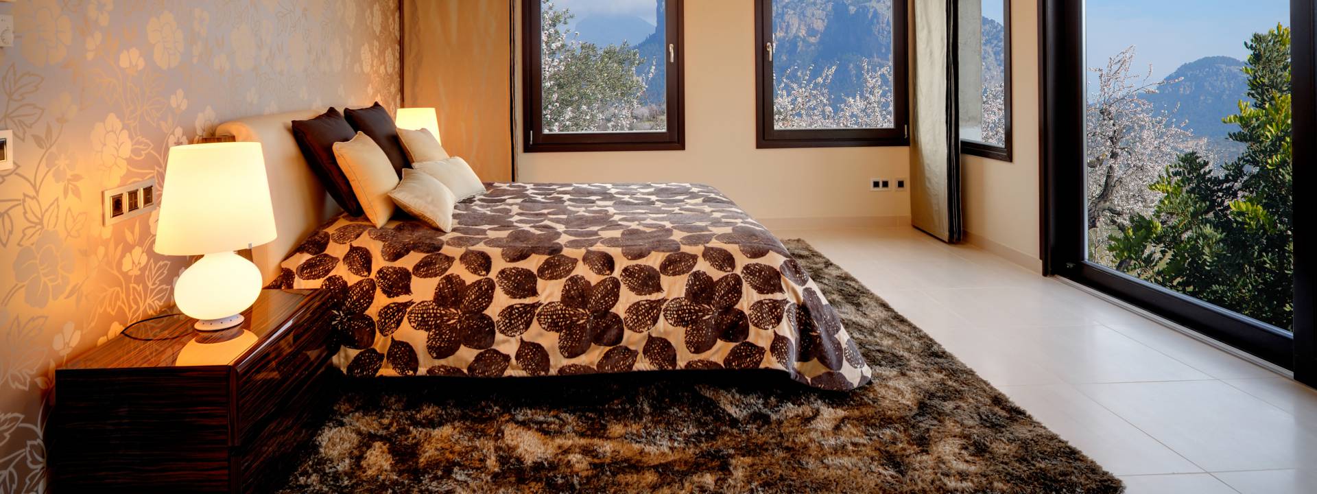 MOdern villa Mallorca bedroom interior design