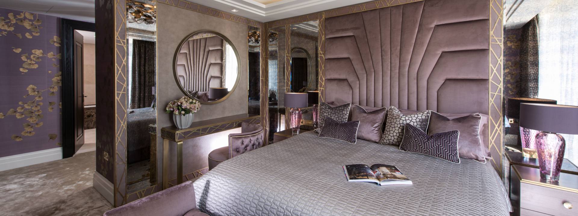 Art Deco Bedroom designed by Yvette Taylor London