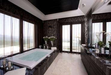 Contemporary exquisite Villa. Luxury bathroom.  Taylor interiors.