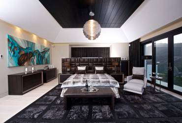 Contemporary exquisite Villa. Luxury modern bedroom. Taylor interiors.