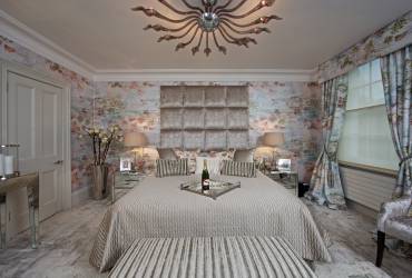 Exquisite Town-house. Contemporary bedroom. Taylor Interiors.