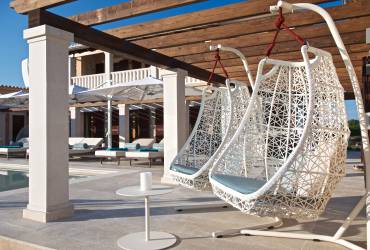 Contemporary Holiday villas. Luxury garden furniture.