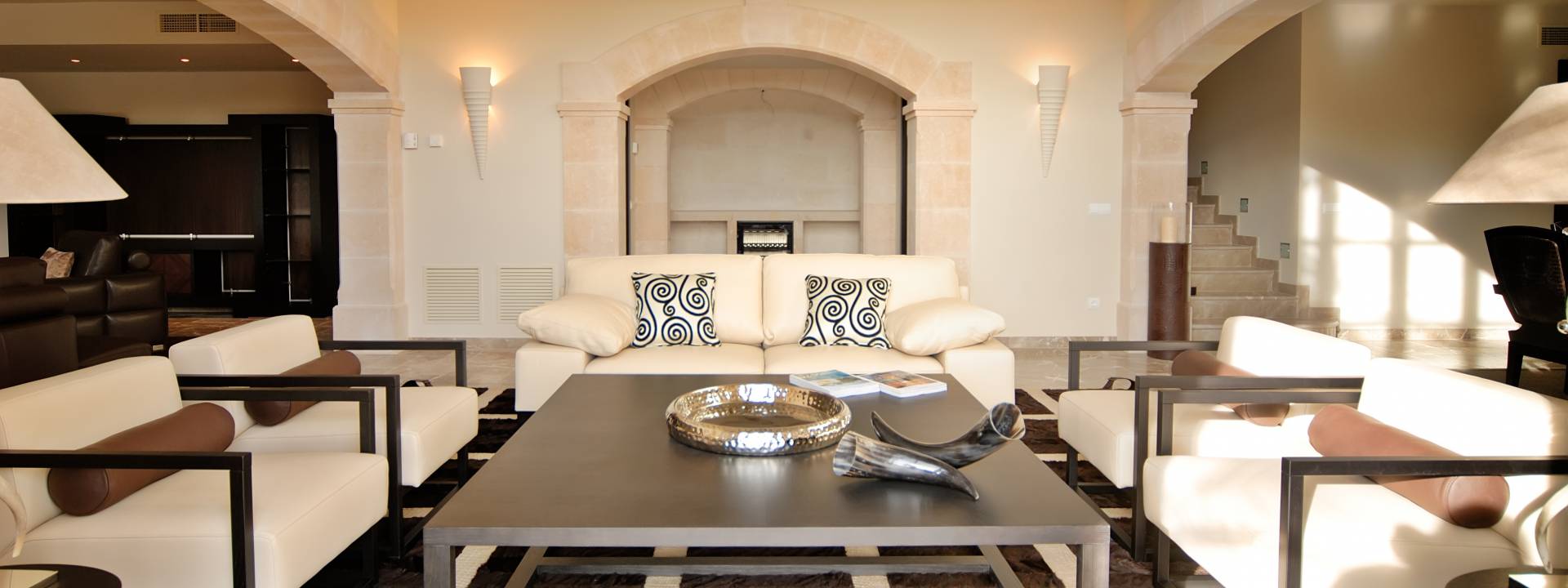 Luxury Villa. Contemporary living room. 