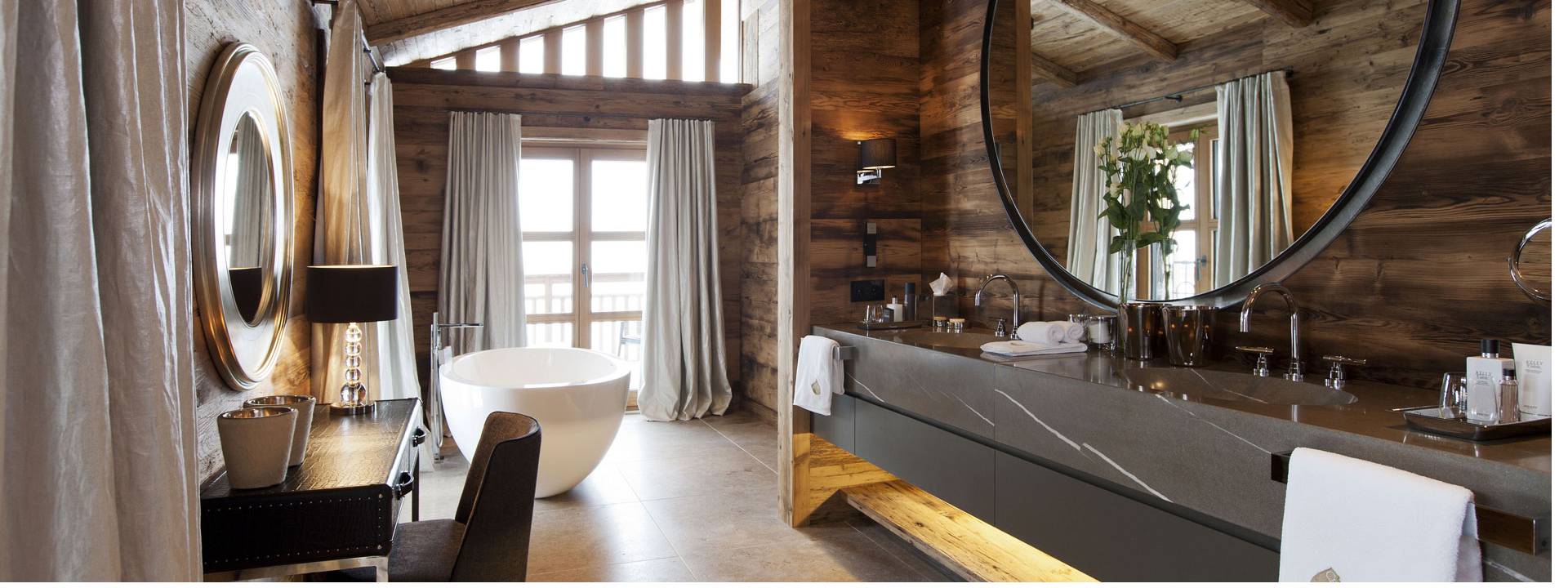 Luxury Winter Chalet,  bathroom, Switzerland 